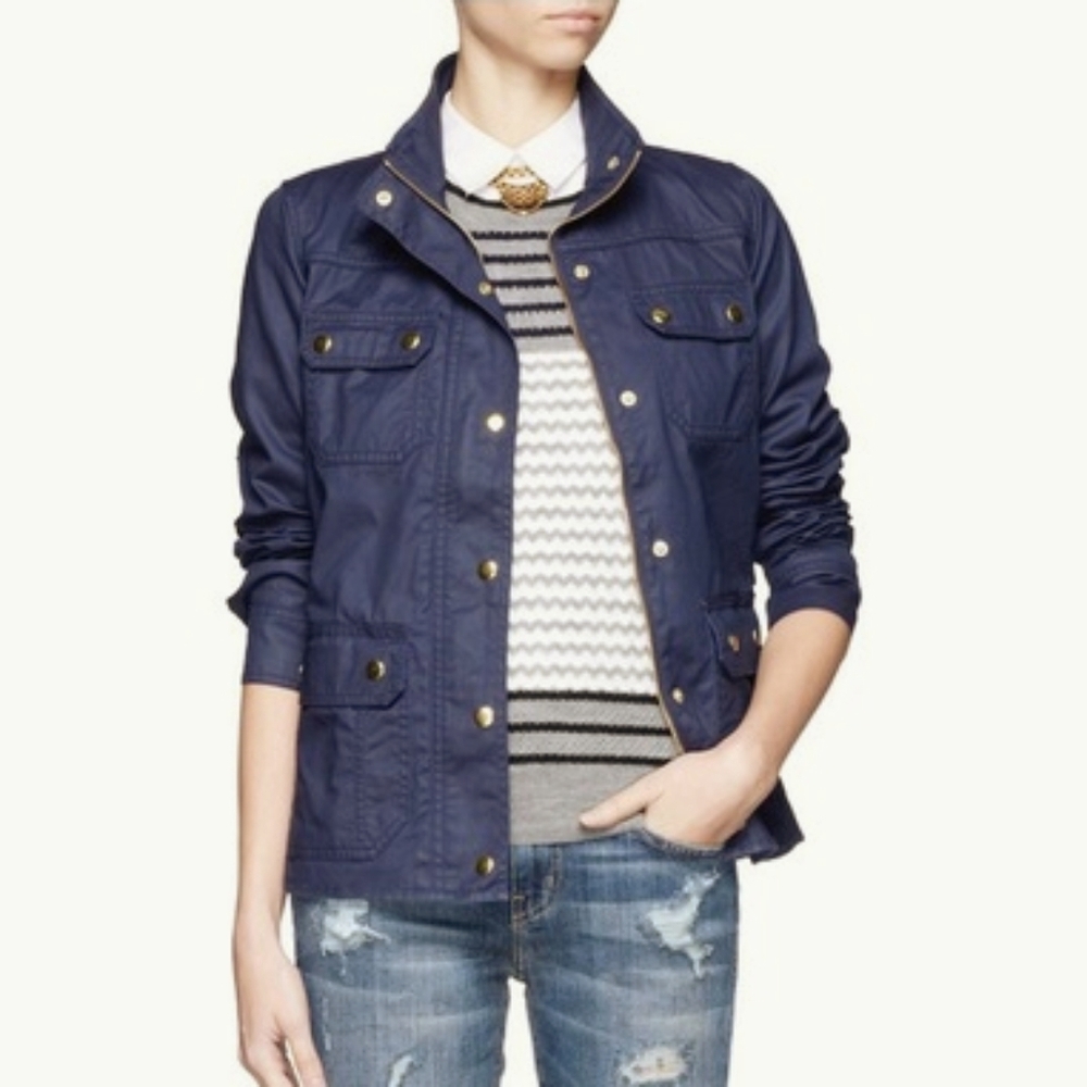 J. Crew Navy Blue Utility Jacket